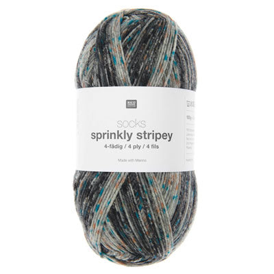 Rico Socks - Sprinkly Stripey 6 ply