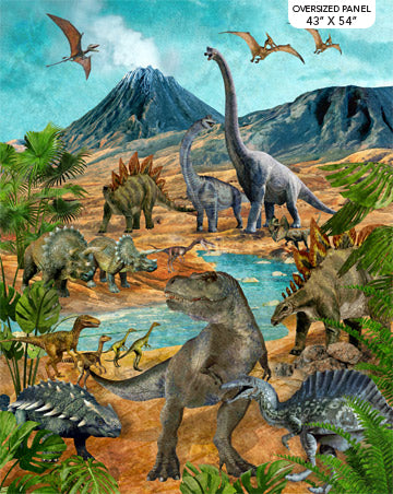 Prehistoric World by Linda Ludovic for Northcott