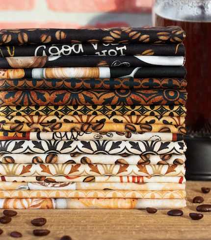 For The Love of Coffee by Kanvas Studio Fabrics
