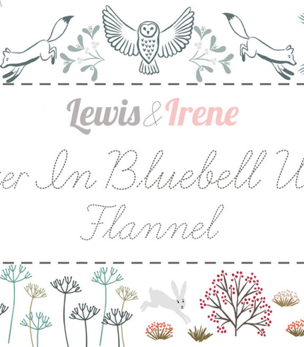 Winter in Bluebell Wood Flannel by Lewis &amp; Irene