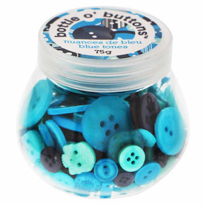 Bottle o' Buttons - Blue