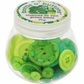 Bottle o' Buttons - Green