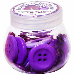 Bottle o' Buttons - Purple
