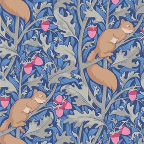 Hibernation by Tilda Fabrics - Squireldream, Blue 100525