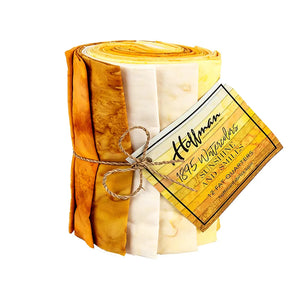 HOFFMAN CALIFORNIA Fat Quarter Batiks - Sunshine and Smiles