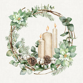 White Linen Christmas by Northcott Studio - 25426-10