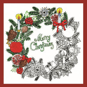 Zenbroidery Free-Form Stitching Kit - 4026 Christmas Wreath