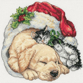 Dimensions Cross Stitch Kit - 8826 Christmas Morning Pets