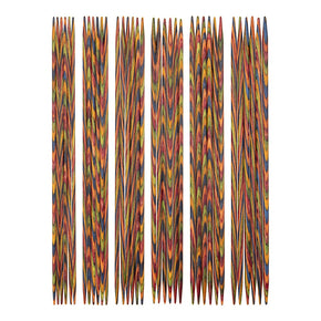 Knit Picks 6" Rainbow Wood Double Pointed Needle Set
