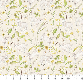 Countryside Comforts by Jane Carkill for Figo Fabrics - 90740-11 Cream