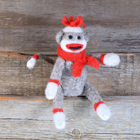 Sock Monkey Needle Felting Kit from The General Bean