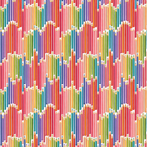 Michael Miller Fabric DDC11753-Multi-D Pencil Crayons