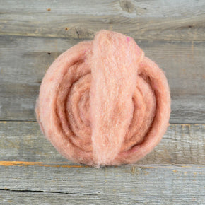 Roving from The General Bean - Peachy Pink