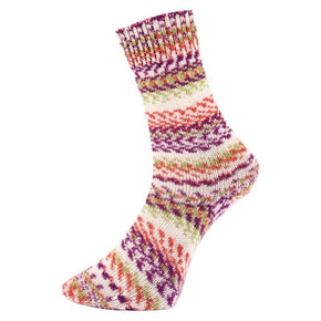 Fjord Socks Multicolor by ProLana - 8698-480 Fuchsia / Orange