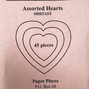Paper Pieces - Hearts 45 pcs