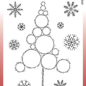 Woodware Craft Collection Clear Stamp Set - JGS851 Bubble Tree Stack