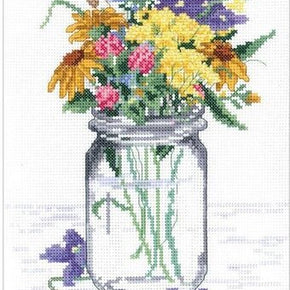 JANLYNN EMBROIDERY KIT - Wildflower Jar