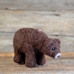 Brown Bear Ornament Needle Felting Kit from The General Bean