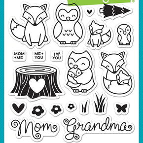 Lawn Fawn Stamp and Die set - Mom + Me