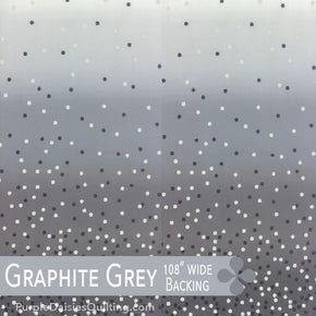 Ombre Confetti by V and Co. - 5111760-13 108" wide back, graphite grey