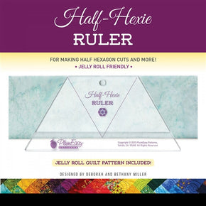 Half-Hexie Ruler by Plum-Easy PEP-208