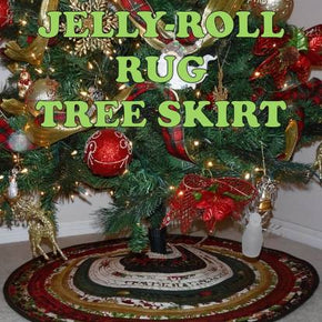 RJ Designs Jelly Roll Rug Tree Skirt Pattern