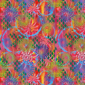 Garden Delight by Sue Penn for Free Spirit Fabrics - Flowerburst Red PWSP062.Red