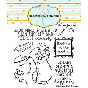 Colorado Craft Company Stamp and Die Set - Find Me in The Garden AJ780 STAMP AND DIE SET