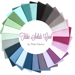 Basics by Tilda Fabrics - Solid FQ pack 25pcs 300180 Cool