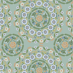 Hide & Seek from Poppie Cotton - POCPHS23419 Round-about Green