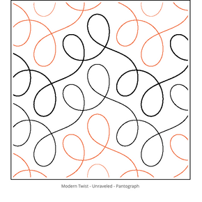 Urban Elementz Pantographs - Modern Twist- Unraveled 6.25" wide