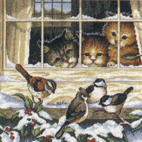 Dimensions Cross Stitch Kit 3839 Three Bird Watchers