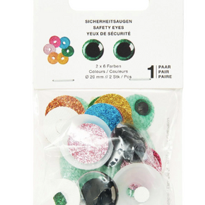 Rico Design Safety Eyes - Coloured, 20mm