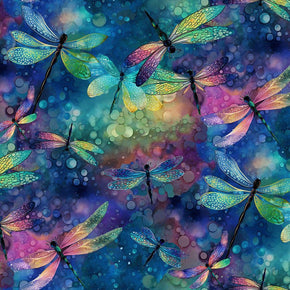 Dragonfly Illusion by Timeless Treasures 108" wide