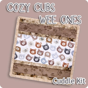 Cozy Cubs Cuddle Kit by Shannon Fabrics 27"X27"