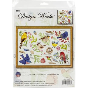 Design Works Cross Stitch Kit - Bird Study 3413