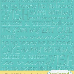 Taylored Expressions Embossing Folder - TEEF30 Graphic Impressions Birthday