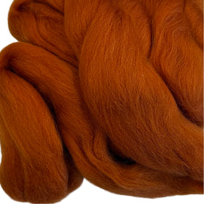 100% Wool Roving - Rust