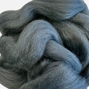100% Wool Roving - Medium Grey