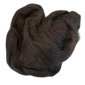 100% Wool Roving - Brown/Grey