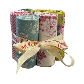 Sunday Brunch - Fat Quarter Pack 6 pcs Teal