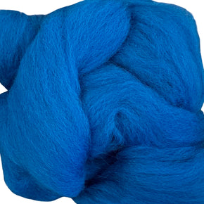 100% Wool Roving - Dk Blue