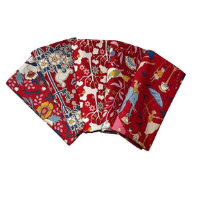 Jubilee from Tilda - Red Fat Quarter Pack 5pc