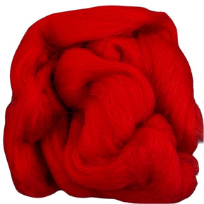 100% Wool Roving - Red
