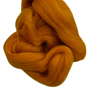100% Wool Roving - Pumpkin
