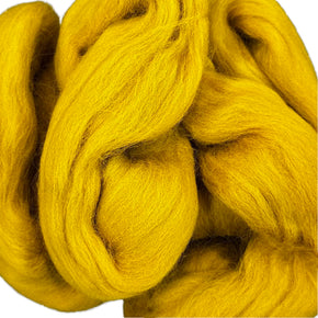 100% Wool Roving - Mustard