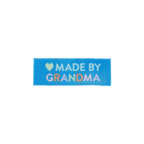 "Made By Grandma" Premium Woven Labels by Sarah Hearts LP129