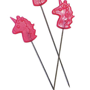 Tula Pink Hardware - Unicorn Head Straight Pins 10 ct