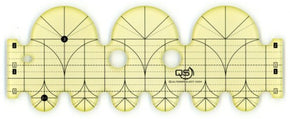 Quilters Select - Precision Machine Quilting Ruler - 3" and 1.5" Diameter Arcs