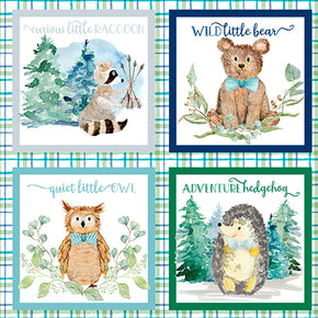 Forest Friends by Audrey Jeanne Roberts for 3 Wishes Fabric - Plaid Patch